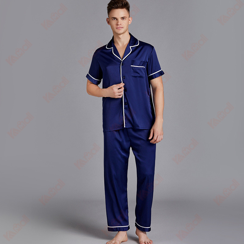 mens youth simulation silk pajamas